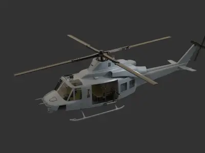 Bell Super Huey Venom Helicopter  3D model