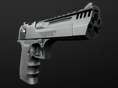 Desert Eagle L5 357 Magnum Low-poly 3D model
