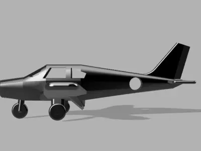 Piper ArcherII PA28-181 with flaps keychain 3D print model