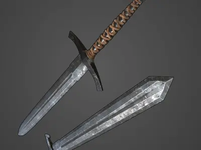 Next Gen AAA Generic Medieval Swords Set 2 Free low-poly 3D model