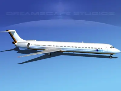 Douglas MD-80 Itali Airlines 2 3D model