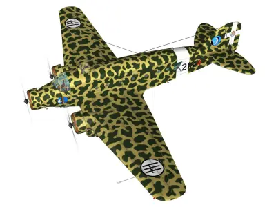 Savoia-Marchetti SM 81 Pipistrello 3D model