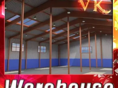 Industrial Building High Res 3D model