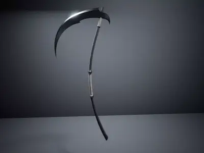 Scythe Low-poly 3D model