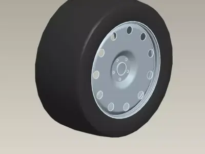 Wheel and Tyre Free 3D model