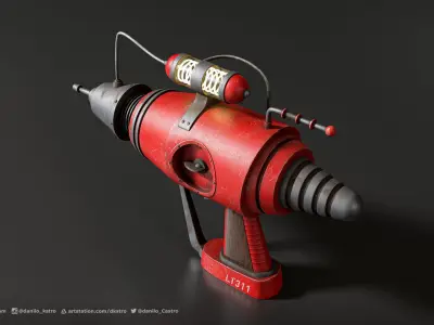 Retro Laser Gun 3D model
