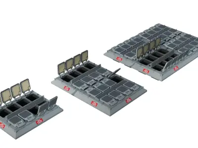 Mark 41 Vertical Launching System    BGM 109 Tomahawk  3D model