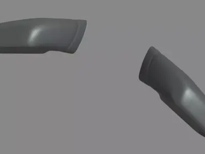 Car Mirror Chevrolet Corvette ZR1 2019 Low-poly 3D model