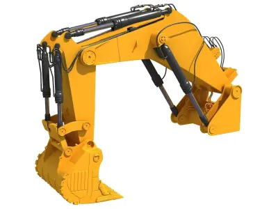 Excavator Bucket Backhoe 3D model