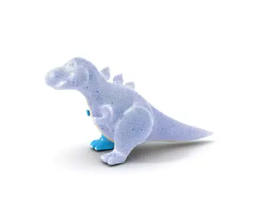 Playful Blue Dinosaur model pack Low-poly 3D model