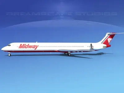 McDonnell Douglas MD-90 Midway 3D model
