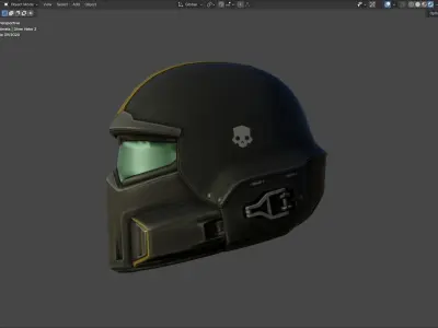 Helldivers 2 - Diver2 Helmet Low-poly 3D model