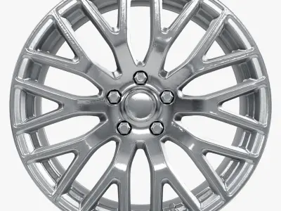 Voxx GT Performance Pack Replica Wheel Silver  3D model