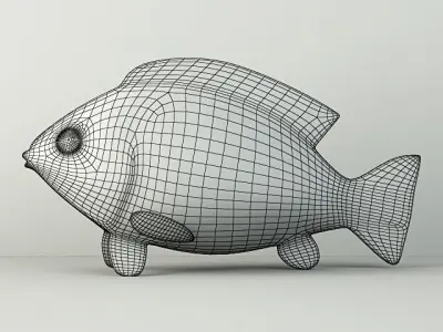 Bronze African Ashanti Akan Sculpture 3D model