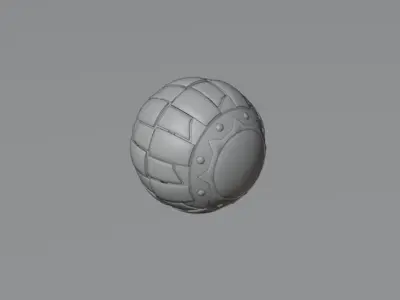 Green Goblins Grenade Low-poly 3D model