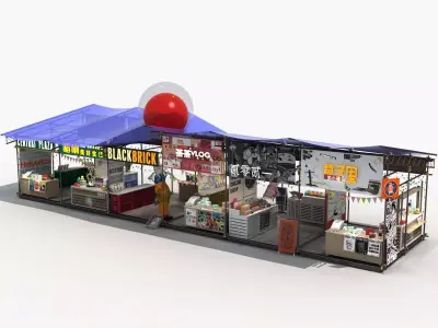 Commercial Stall 3D model