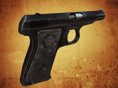 Remington Model 51 Low-poly 3D model