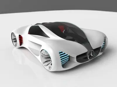 Mercdes Benz biome Free low-poly 3D model