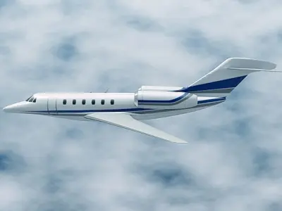 Cessna Citation X business jet 3D model