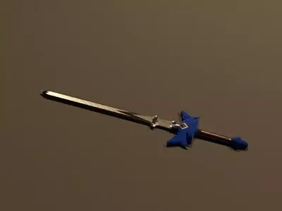 Zelda Master Sword Free low-poly 3D model