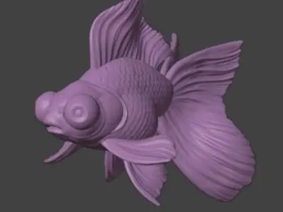 Goldfish aquarium 3D model