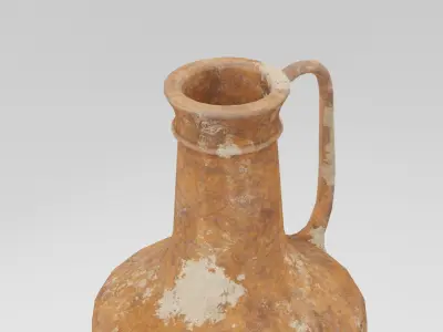 Clay Pot Low-poly 3D model