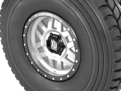 OFF ROAD WHEEL AND TIRE 9 3D model
