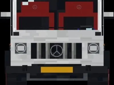 Minecraft - Mercedes benz G63 3D model 3D model