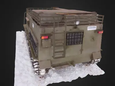 All terrain military vehicle 3D model