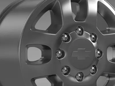 Chevrolet Silverado 3500HD 2012 rim 3D model