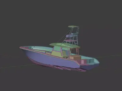 2024 Yellowfin 42 Offshore 3D model