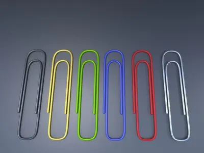 Paperclips paper clips 3D model