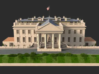 The White house 3D model