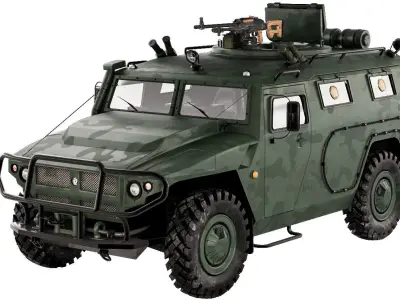 Gaz Tiger M 23115 3D model