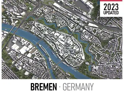 Bremen Low-poly 3D model