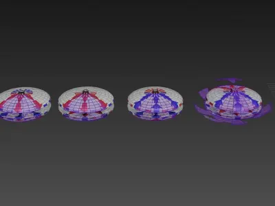 Bi-Directional Ionwind Compass - Concept 3D model