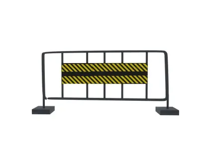 Barricade Free low-poly 3D model