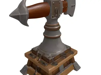 Medieval Siege Ballista Weapon 3D model