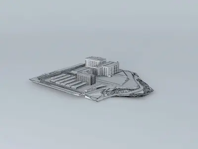 Texas Instrument Site Plan Model 3D model