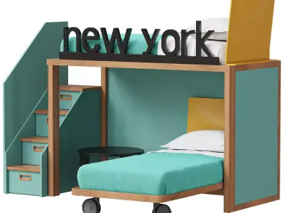  Beds for children Free 3D model