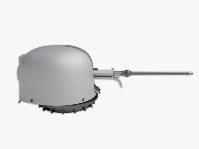 76MM OTO Melara 3D model 3D model