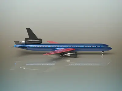 Airplane boeing jetliner - boeing jetliner 3D model