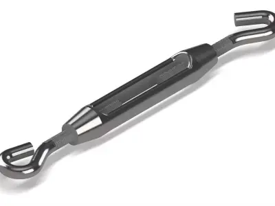 Turnbuckle in inch 3D model