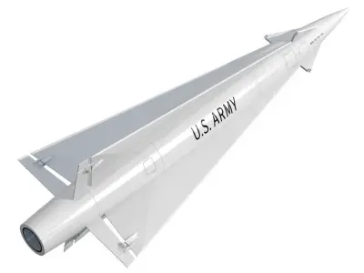Nike Hercules Missile 3D model