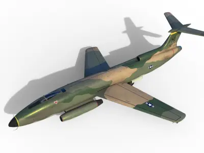 Martin XB-51 bomber 3D model
