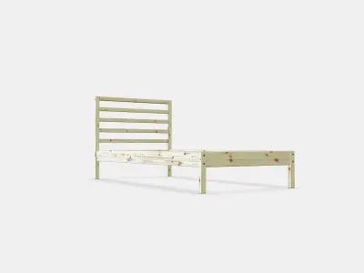 TARVA Bed frame 1 Low-poly 3D model