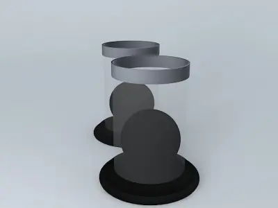 Decorated with white beads Free 3D model