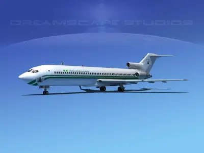 Boeing 727-200 Nigeria 3D model