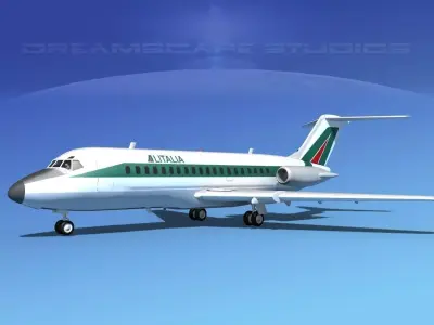 Douglas DC-9-20 Ailitalia 3D model