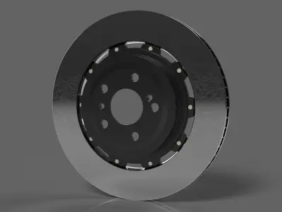 Race brake disc Free 3D model